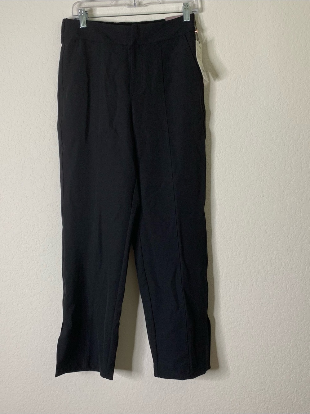 Calia Womens black Pintuck crepe pants S NWT